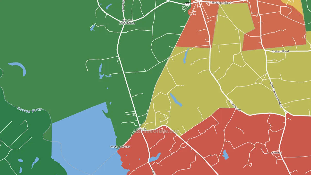 Rimini, SC Map of Assault Rates