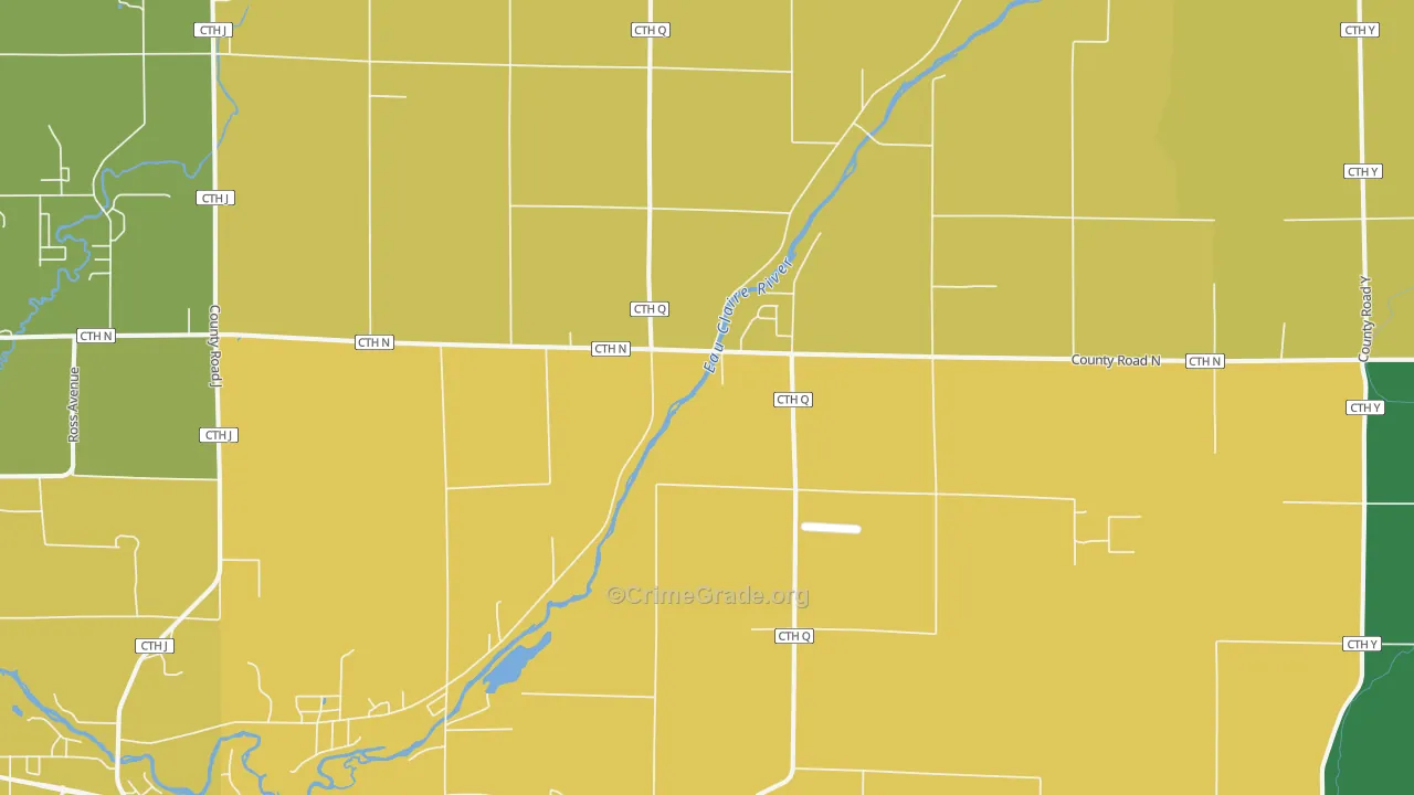 Ringle, WI Map of Assault Rates