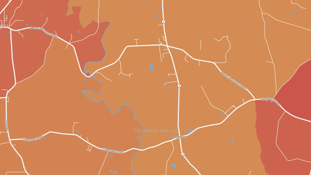 Ringwood, NC Map of Assault Rates