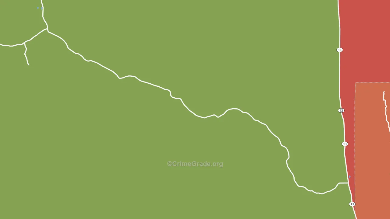 Rio Blanco, CO Map of Assault Rates