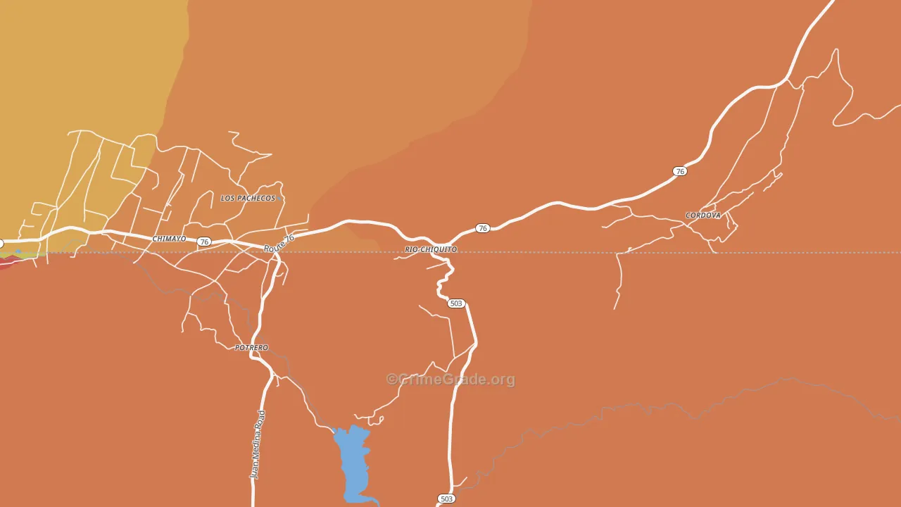 Rio Chiquito, NM Map of Assault Rates
