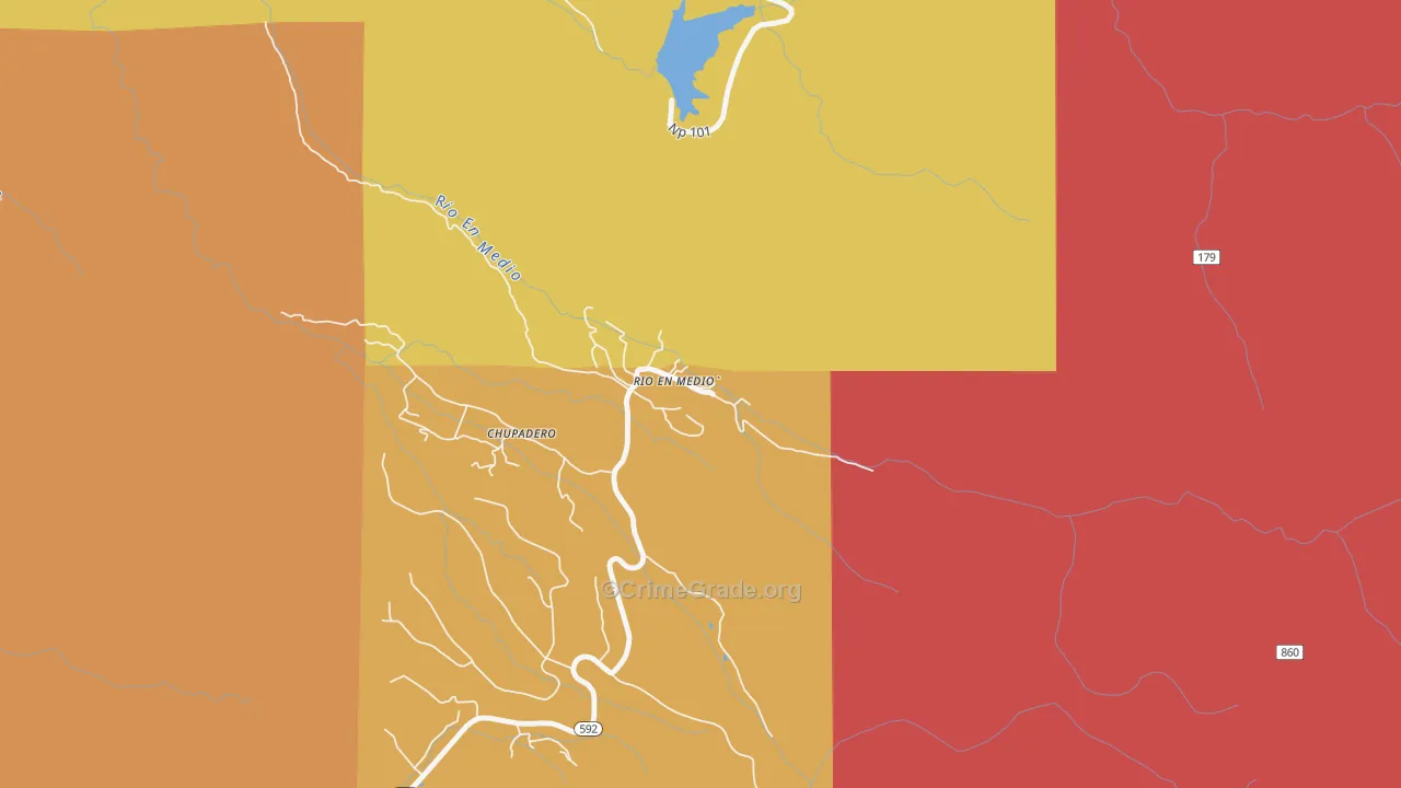 Rio en Medio, NM Map of Assault Rates