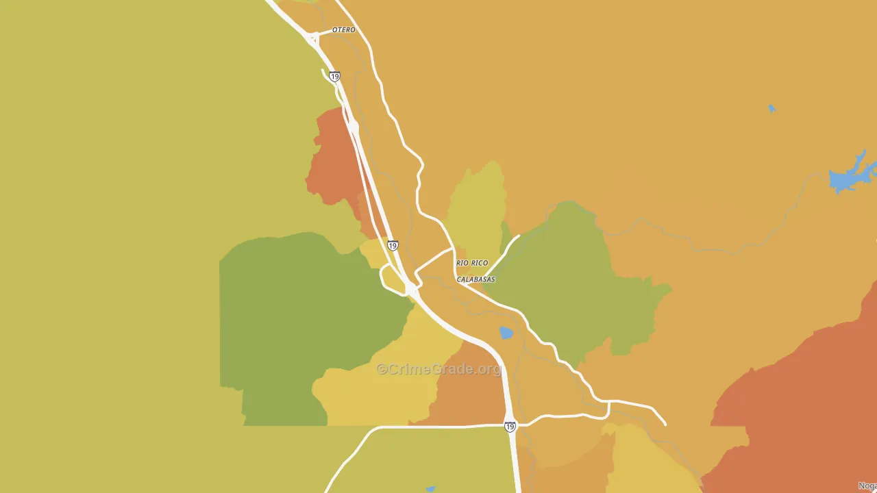 Rio Rico, AZ Map of Assault Rates