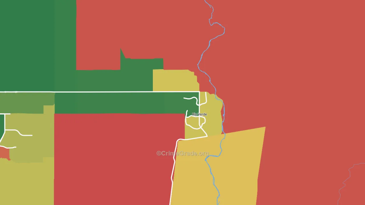 Rio Verde, AZ Map of Assault Rates