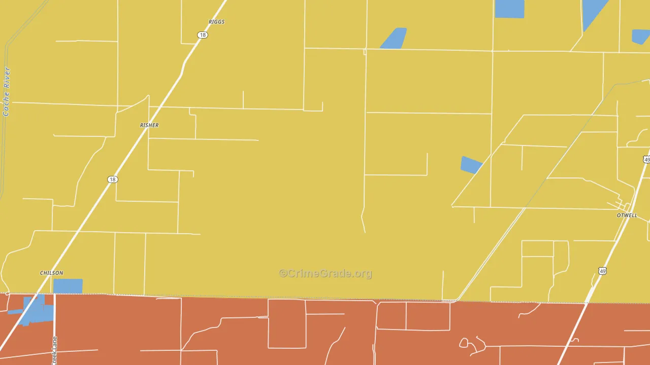 Risher, AR Map of Assault Rates