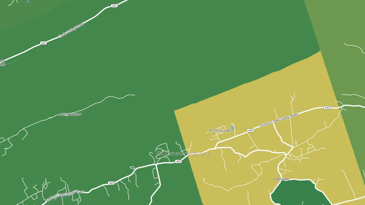 Ritzie Village, PA Map of Assault Rates