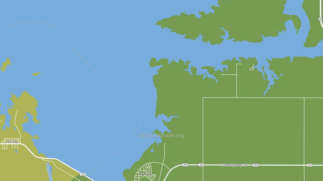 Riverdale, ND Map of Assault Rates