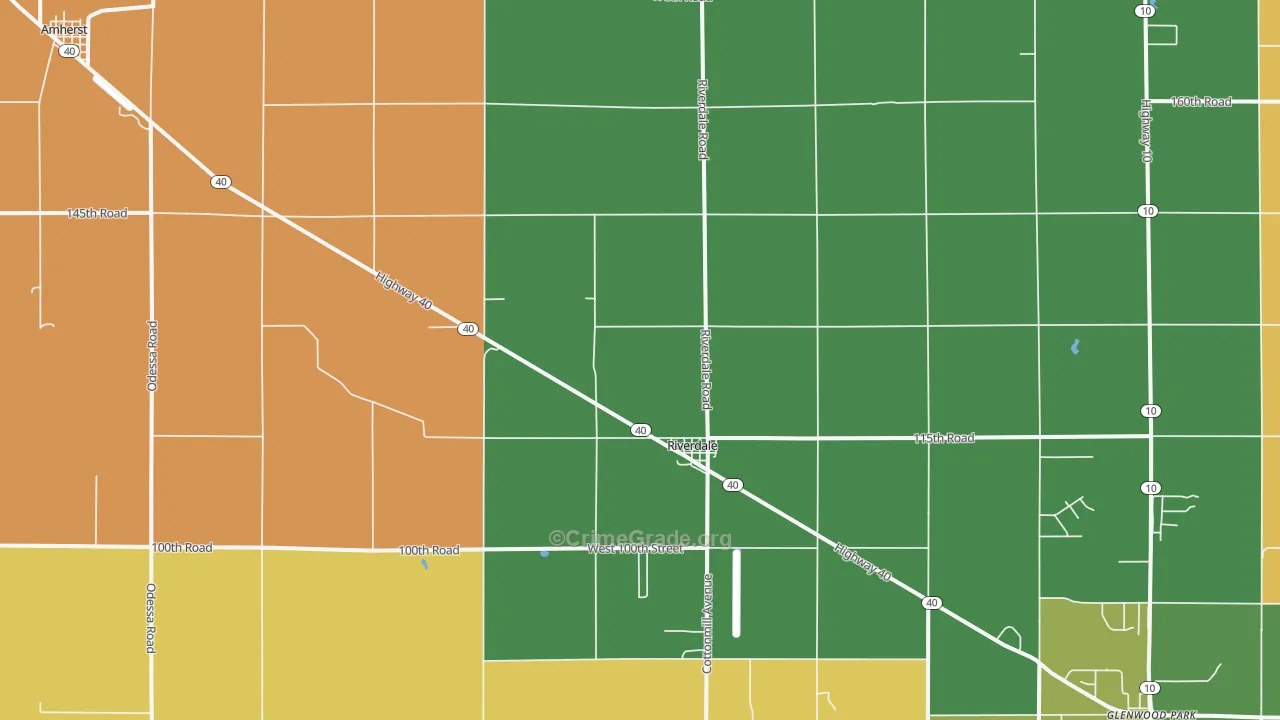 Riverdale, NE Map of Assault Rates