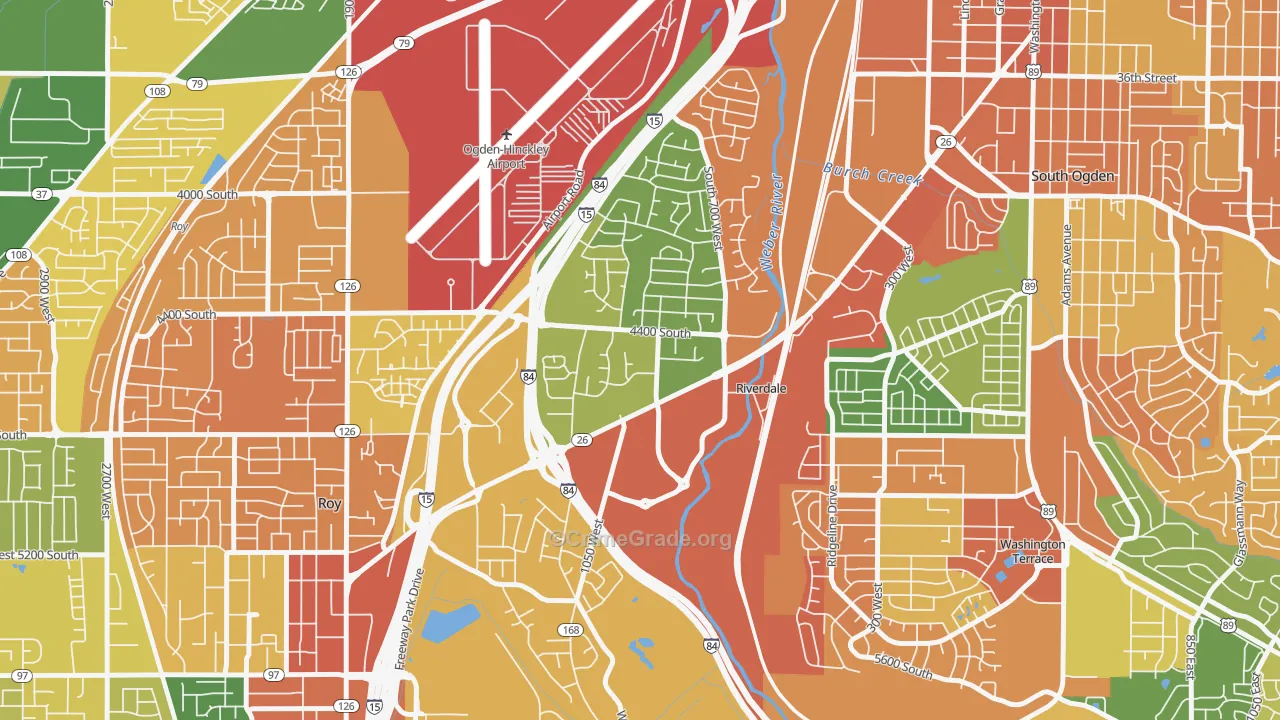 Riverdale, UT Map of Assault Rates