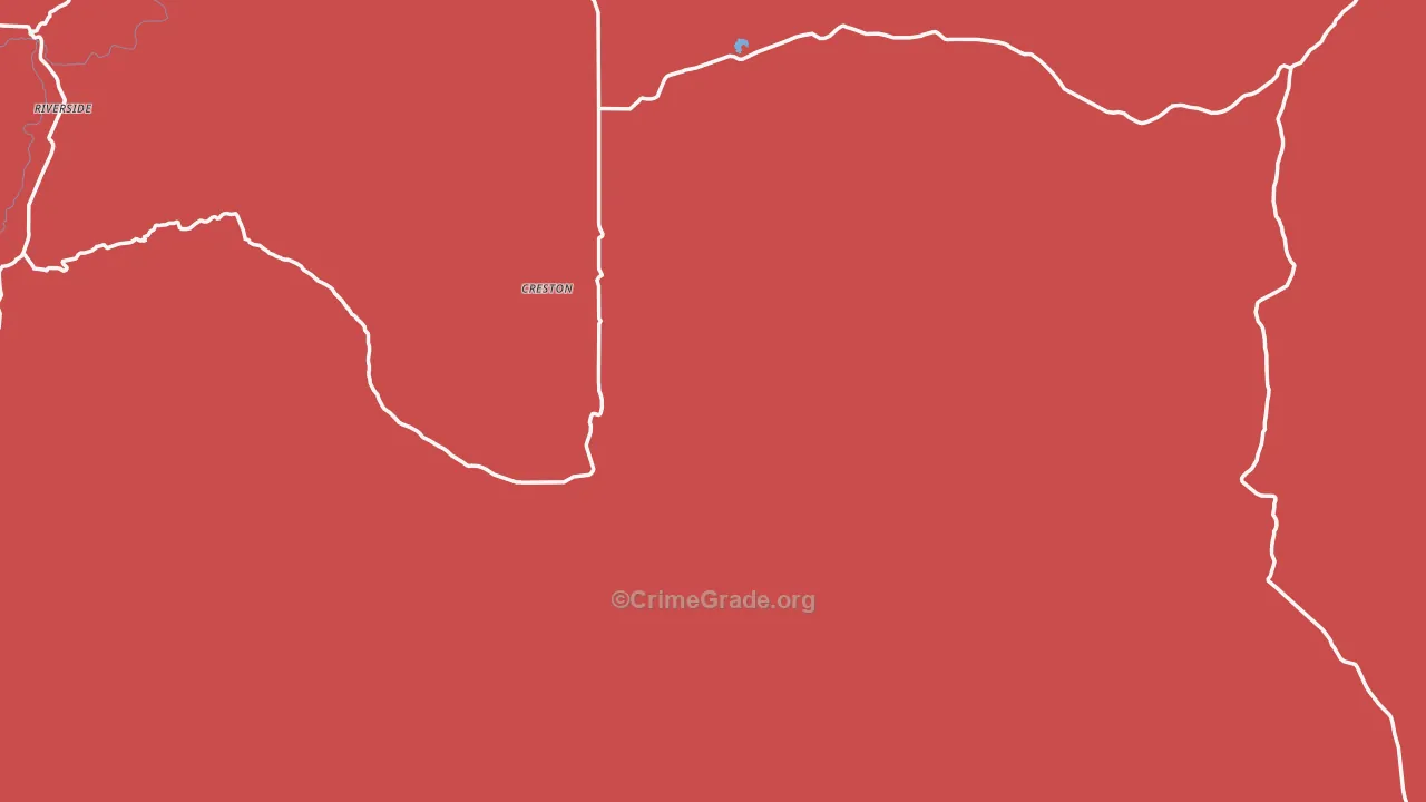 Riverside, OR Map of Assault Rates