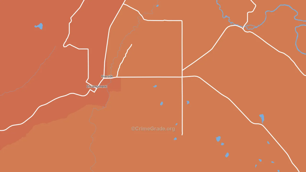 Riverside, WY Map of Assault Rates