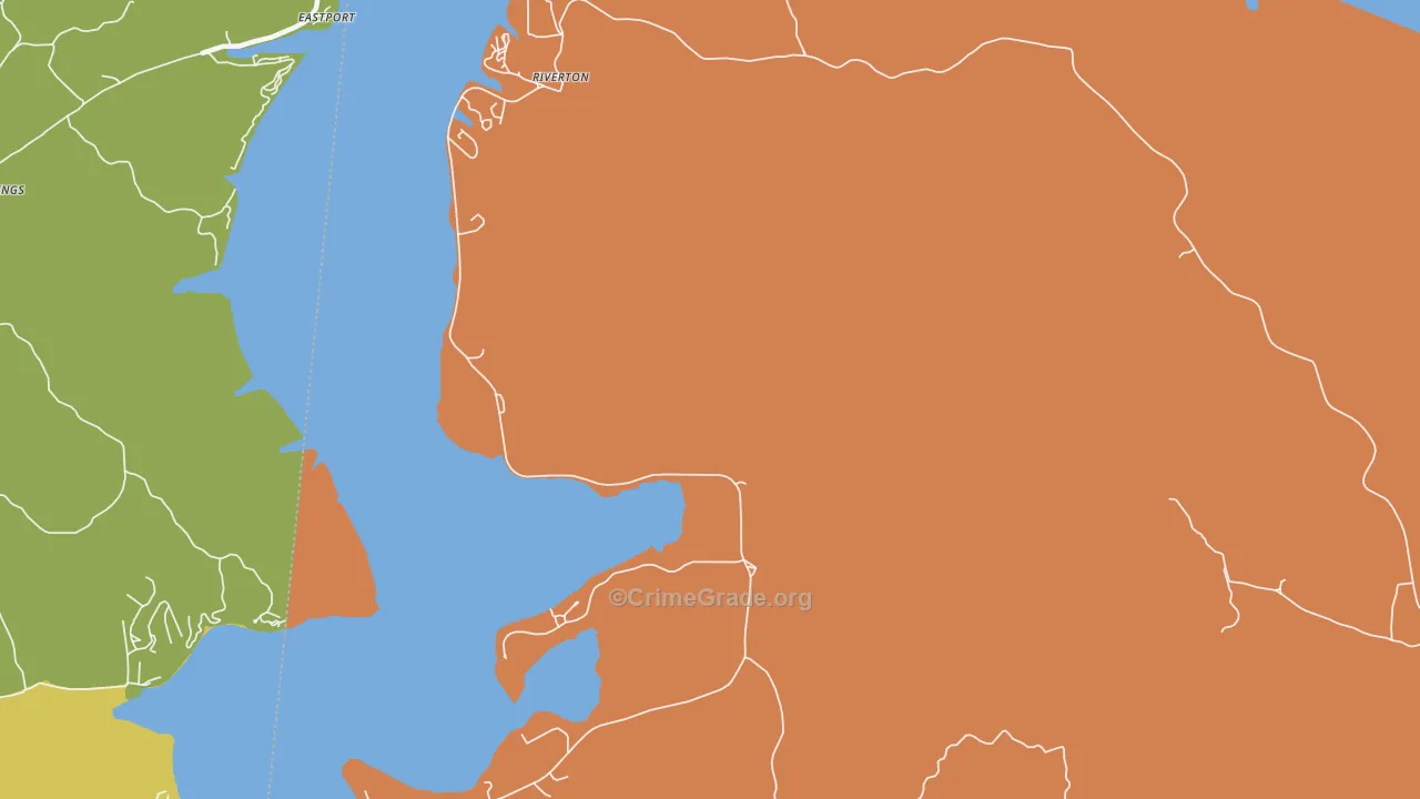 Riverton, AL Map of Assault Rates