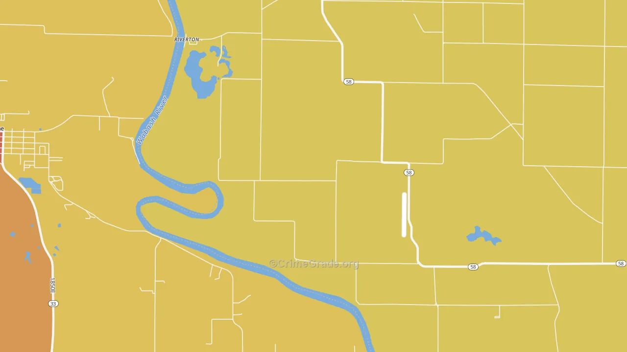 Riverton, IN Map of Assault Rates