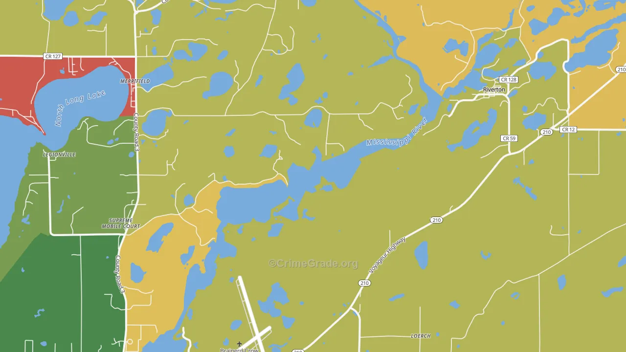 Riverton, MN Map of Assault Rates