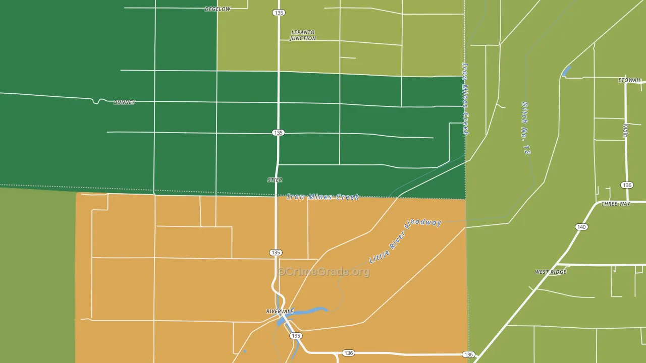 Rivervale, AR Map of Assault Rates