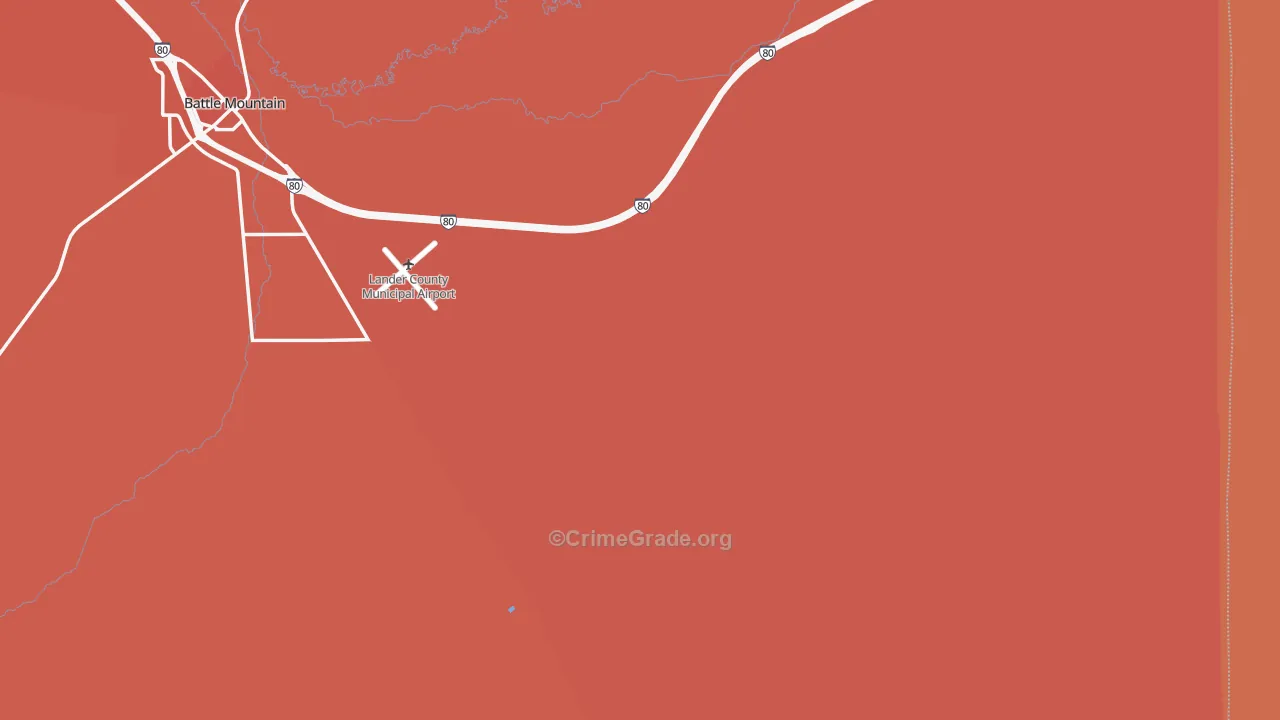 Rixies, NV Map of Assault Rates