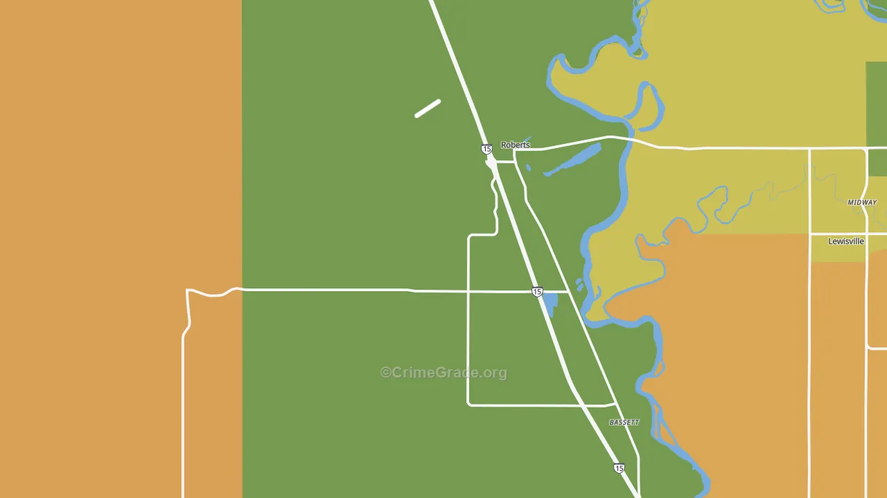 Roberts, ID Map of Assault Rates