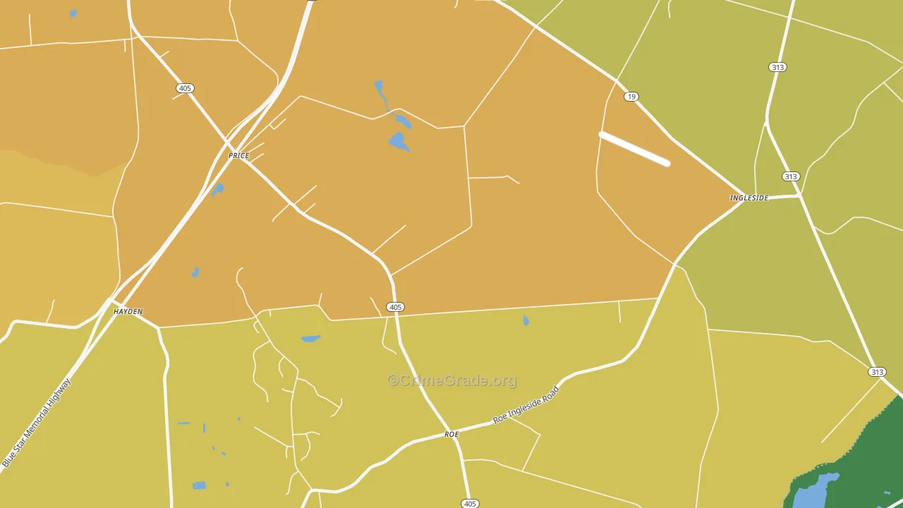 Roberts, MD Map of Assault Rates