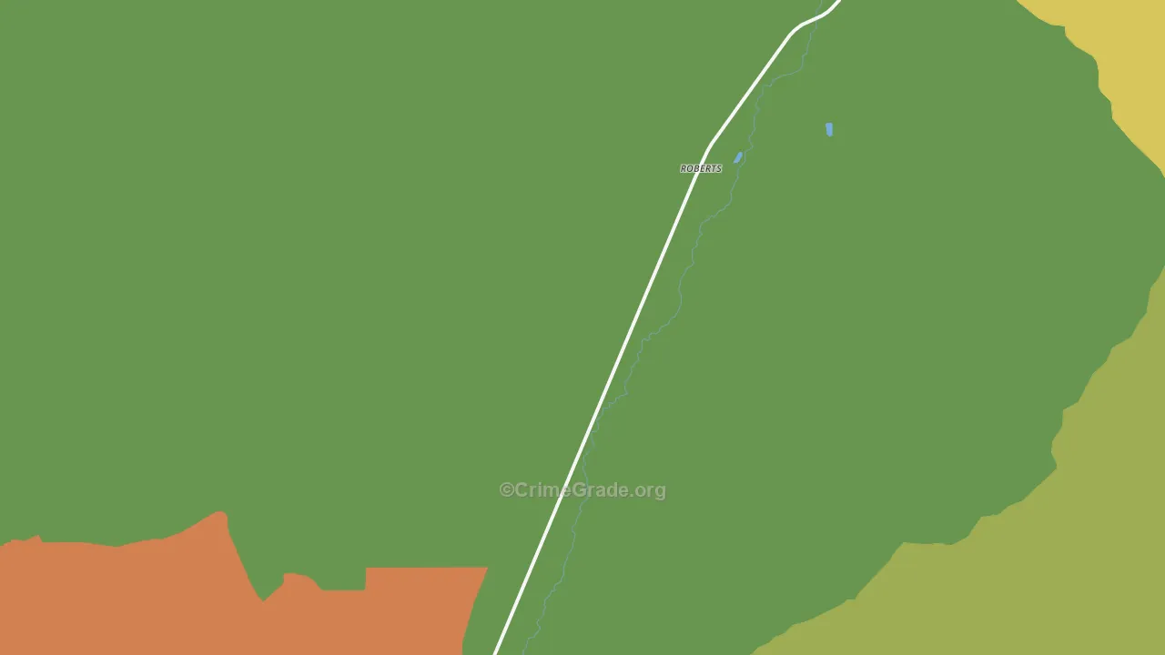 Roberts, MT Map of Assault Rates