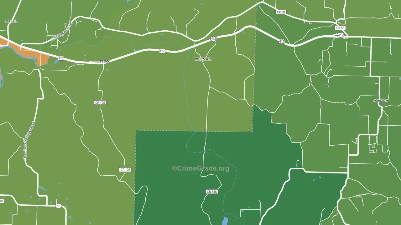 Robinson, AR Map of Assault Rates