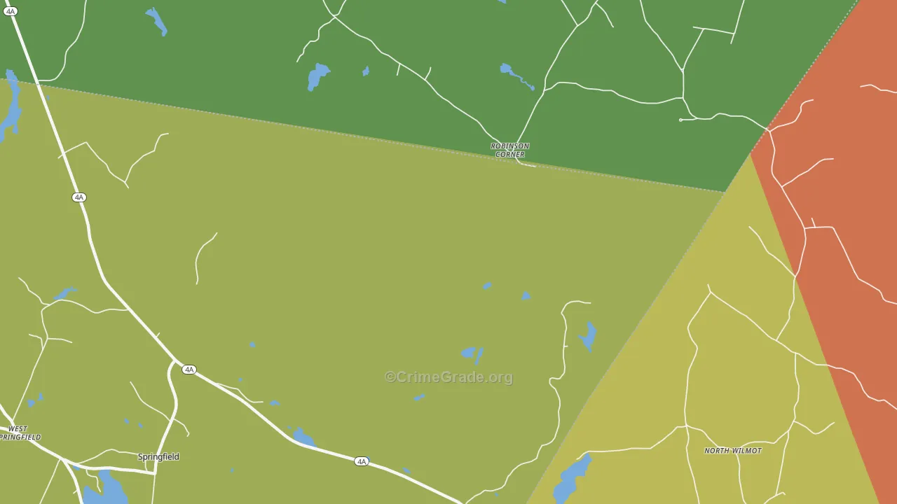 Robinson Corner, NH Map of Assault Rates
