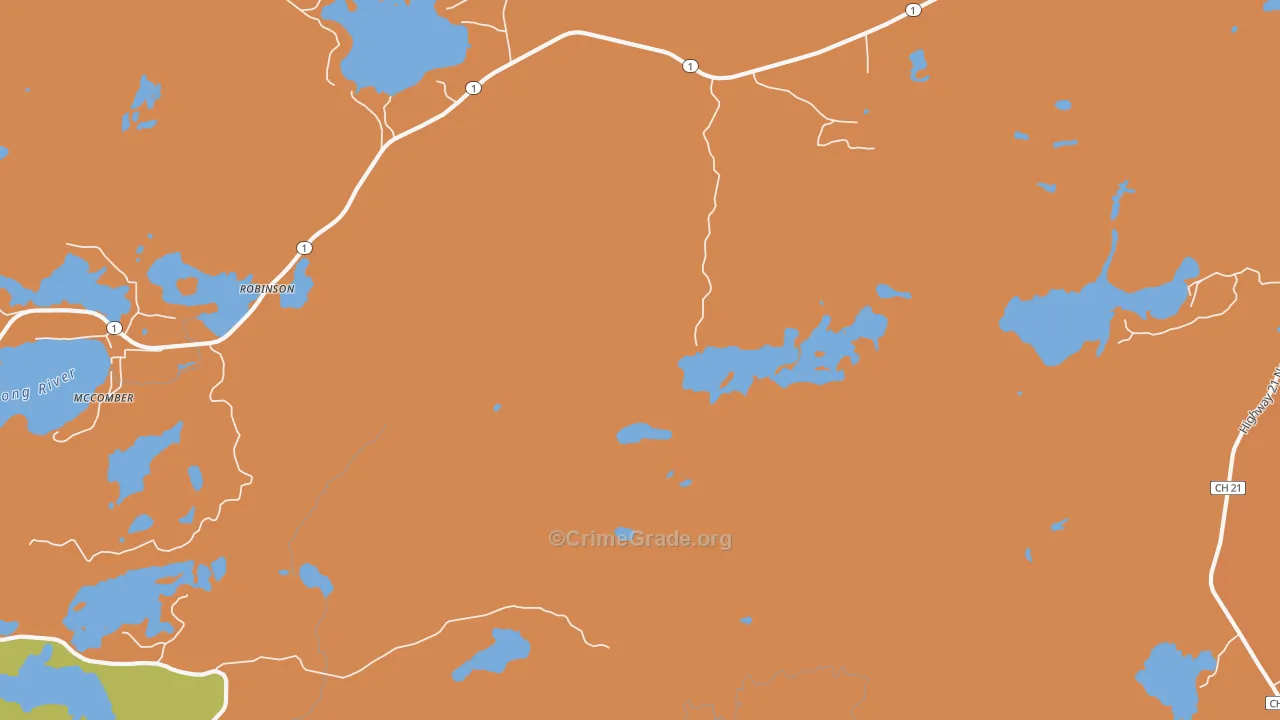 Robinson, MN Map of Assault Rates