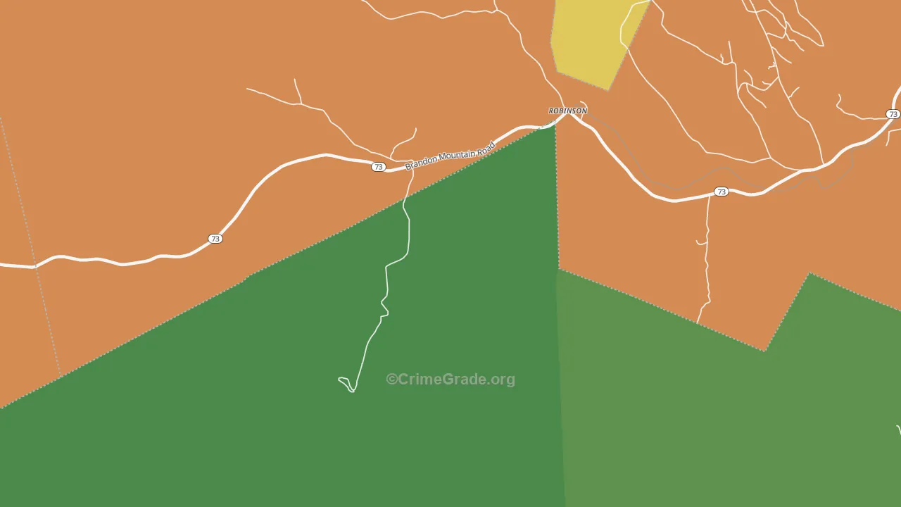 Robinson, VT Map of Assault Rates