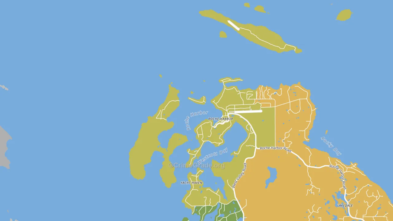 Roche Harbor, WA Map of Assault Rates