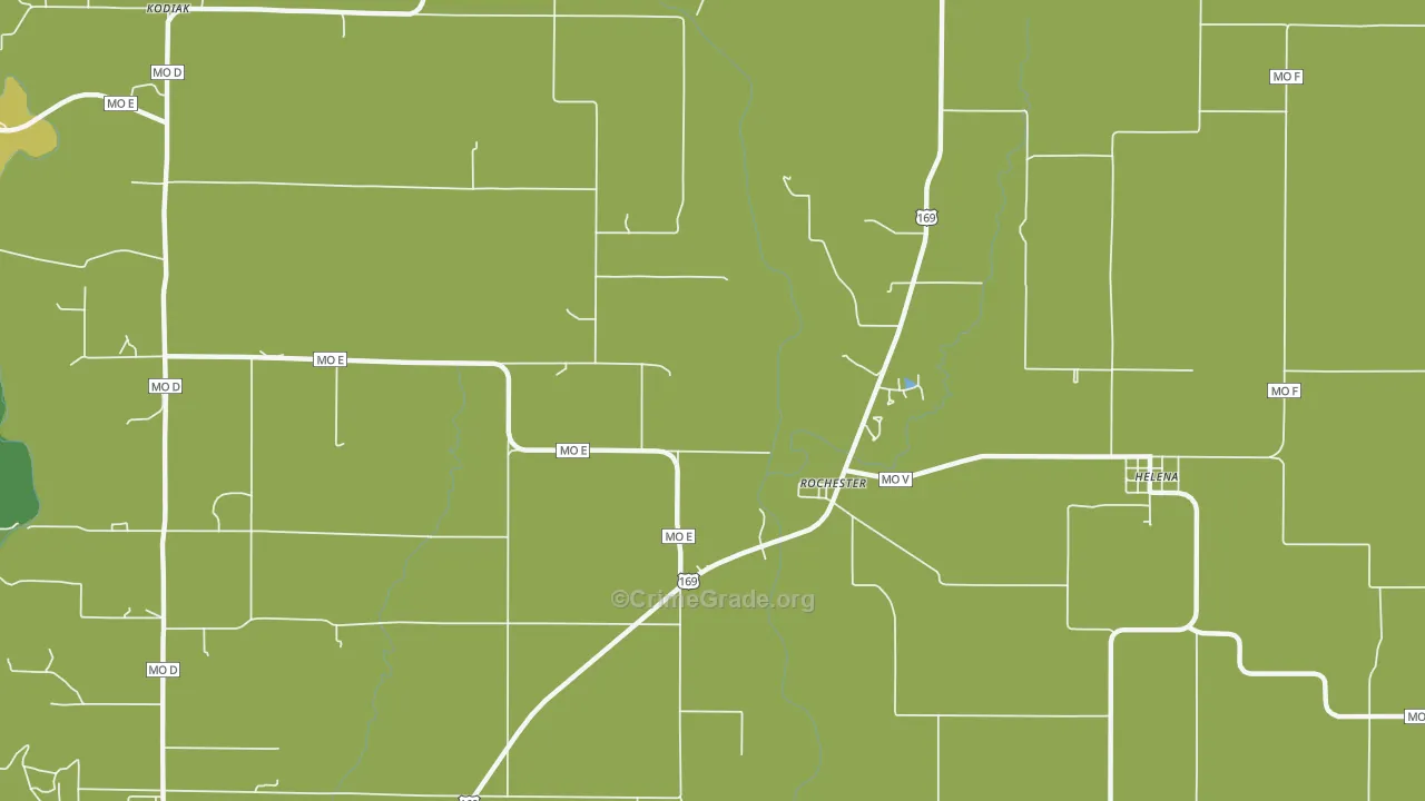 Rochester, MO Map of Assault Rates