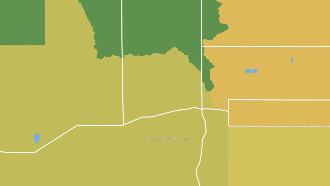 Rock Creek, ID Map of Assault Rates
