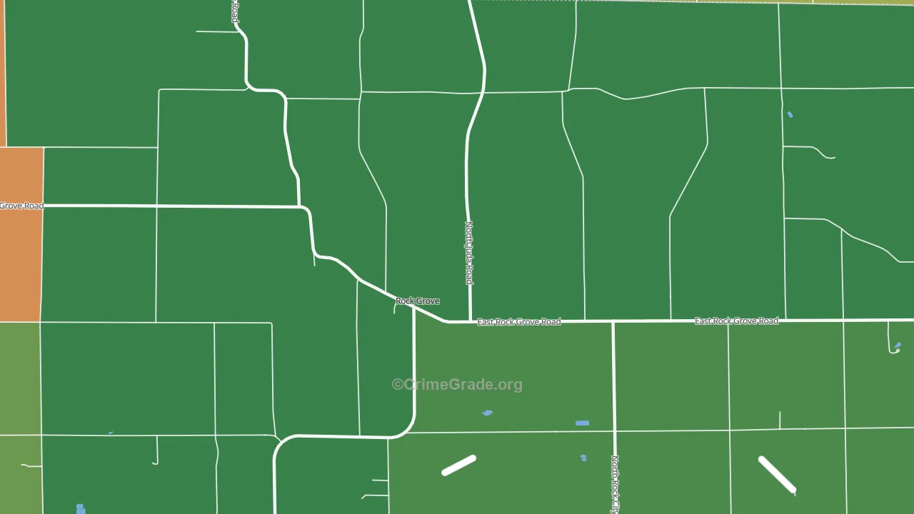 Rock Grove, IL Map of Assault Rates