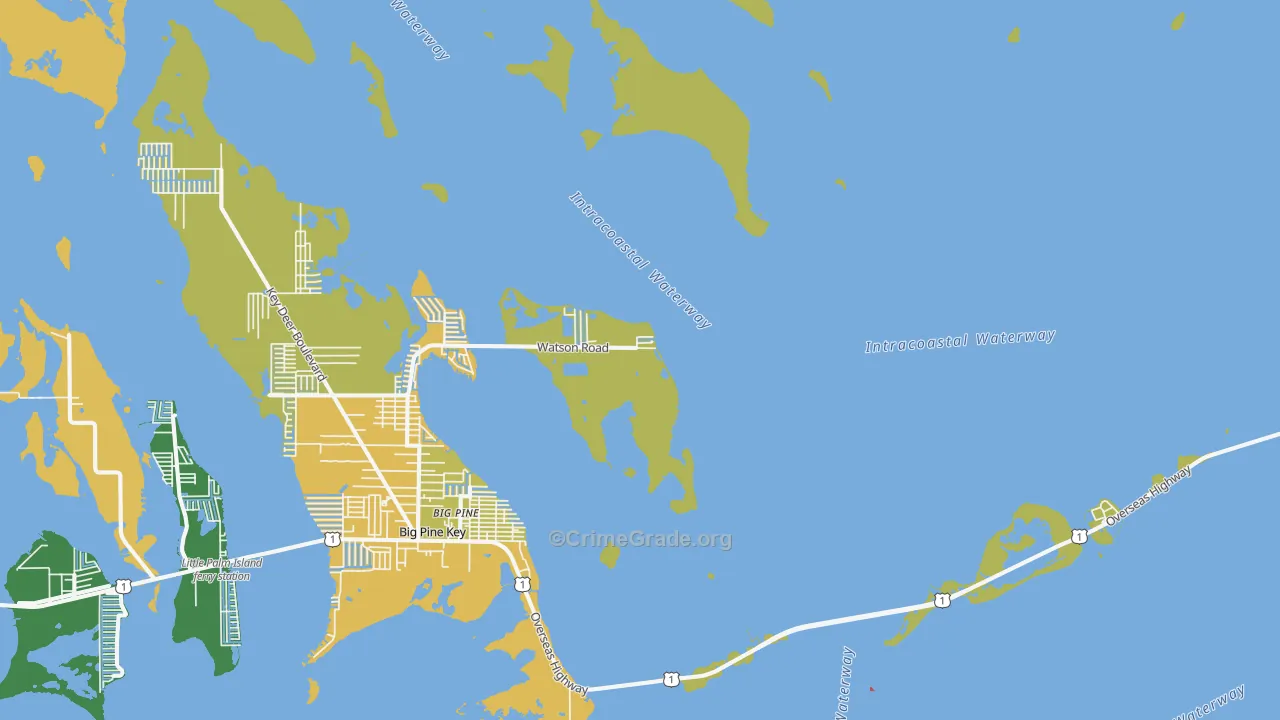 Rock Harbor, FL Map of Assault Rates