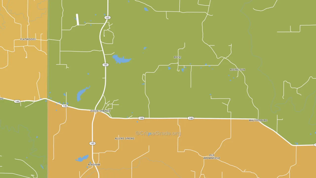 Rock, IL Map of Assault Rates