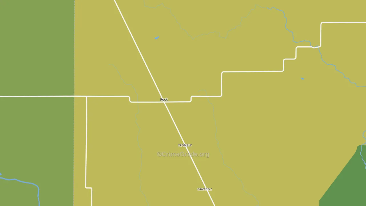 Rock, MI Map of Assault Rates