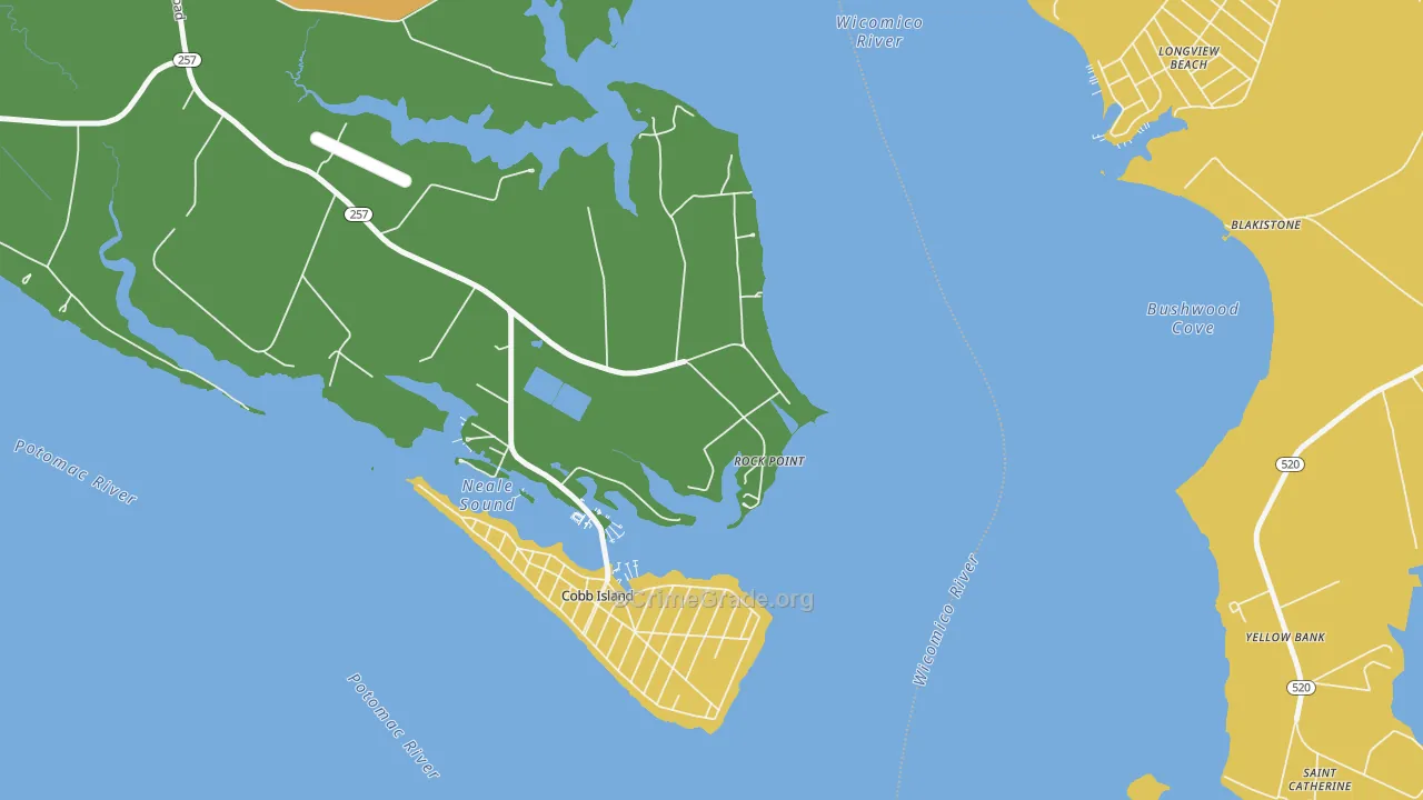 Rock Point, MD Map of Assault Rates