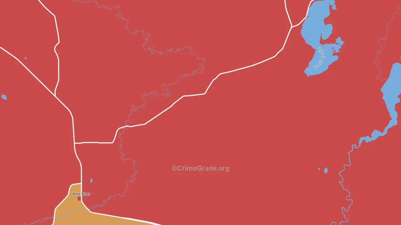Rock River, WY Map of Assault Rates