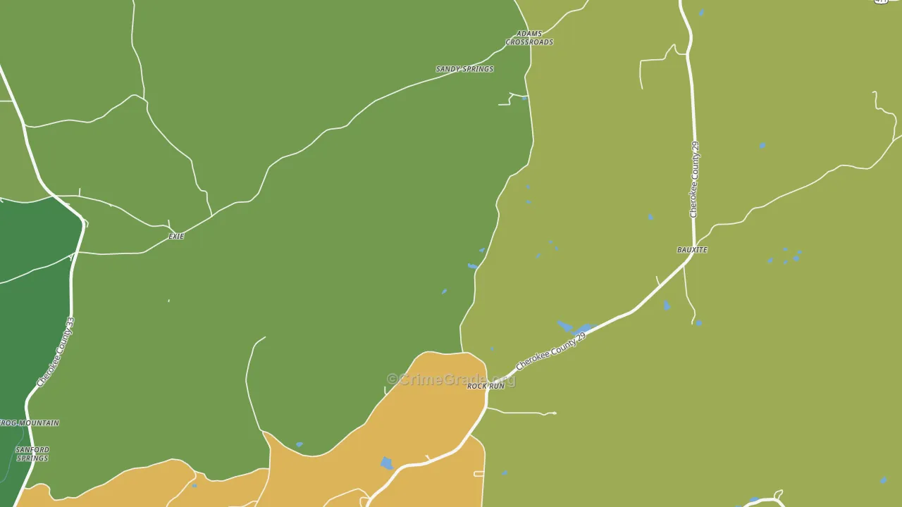 Rock Run, AL Map of Assault Rates