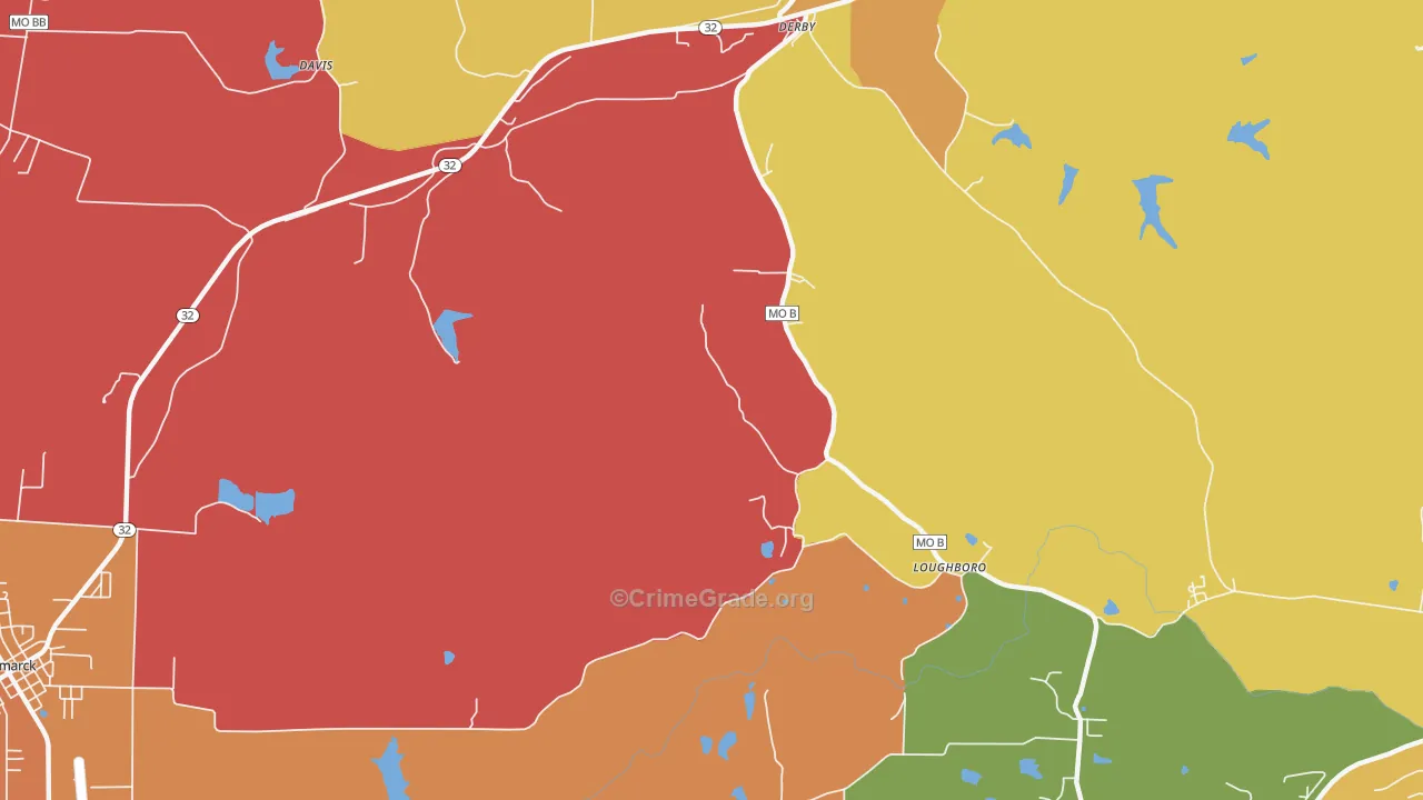Rock Springs, MO Map of Assault Rates