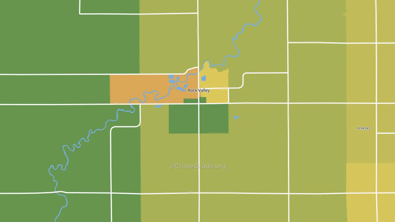 Rock Valley, IA Map of Assault Rates