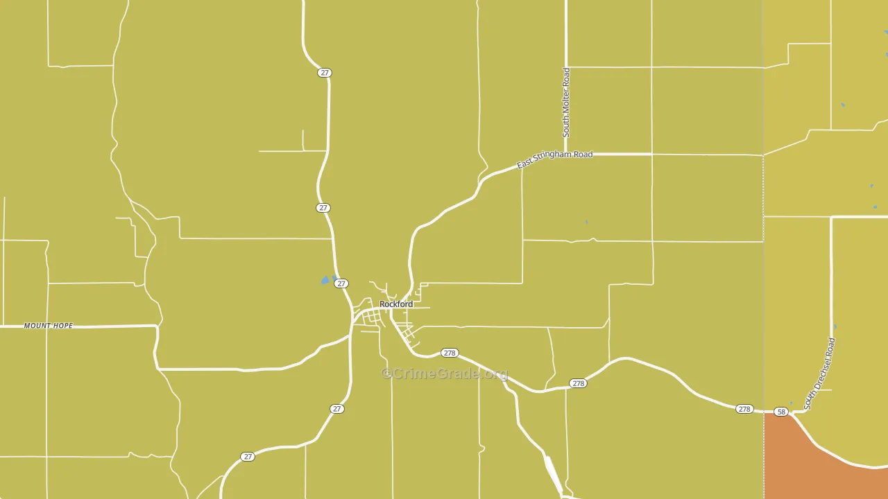 Rockford, WA Map of Assault Rates