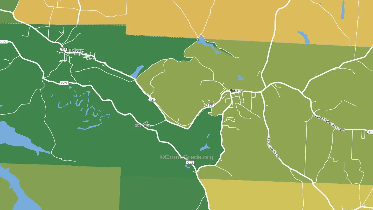 Rockhill, OH Map of Assault Rates