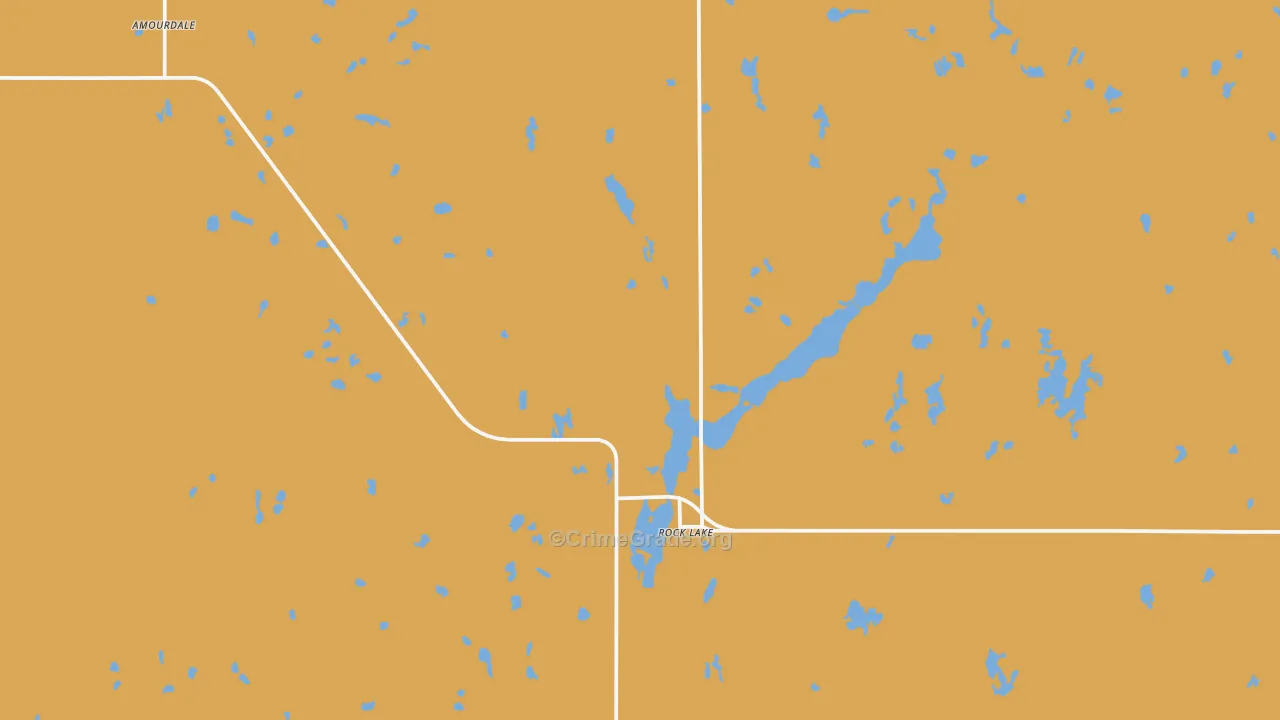 Rocklake, ND Map of Assault Rates