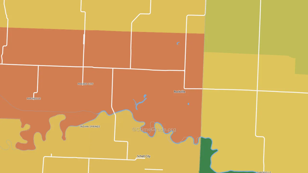 Rockville, MO Map of Assault Rates