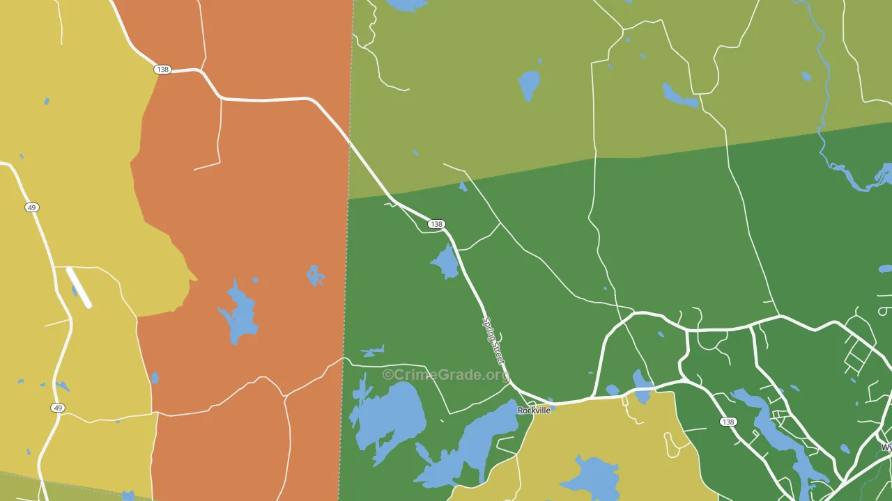 Rockville, RI Map of Assault Rates
