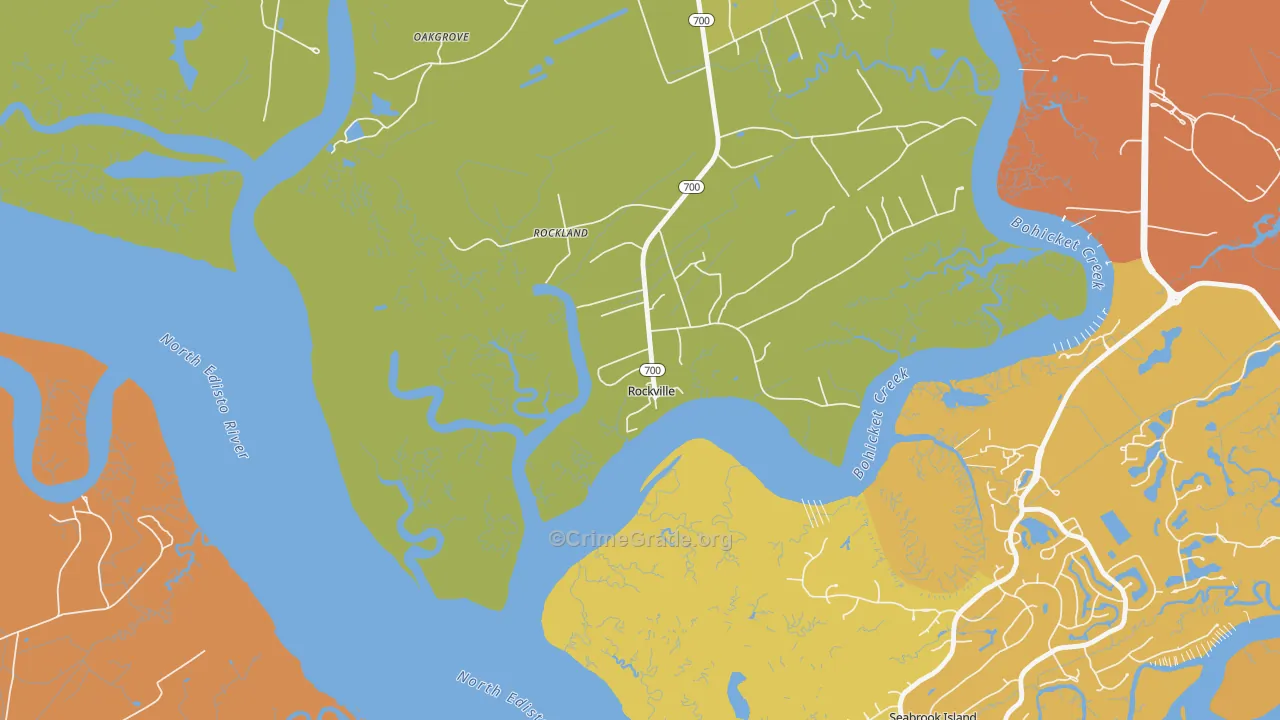Rockville, SC Map of Assault Rates