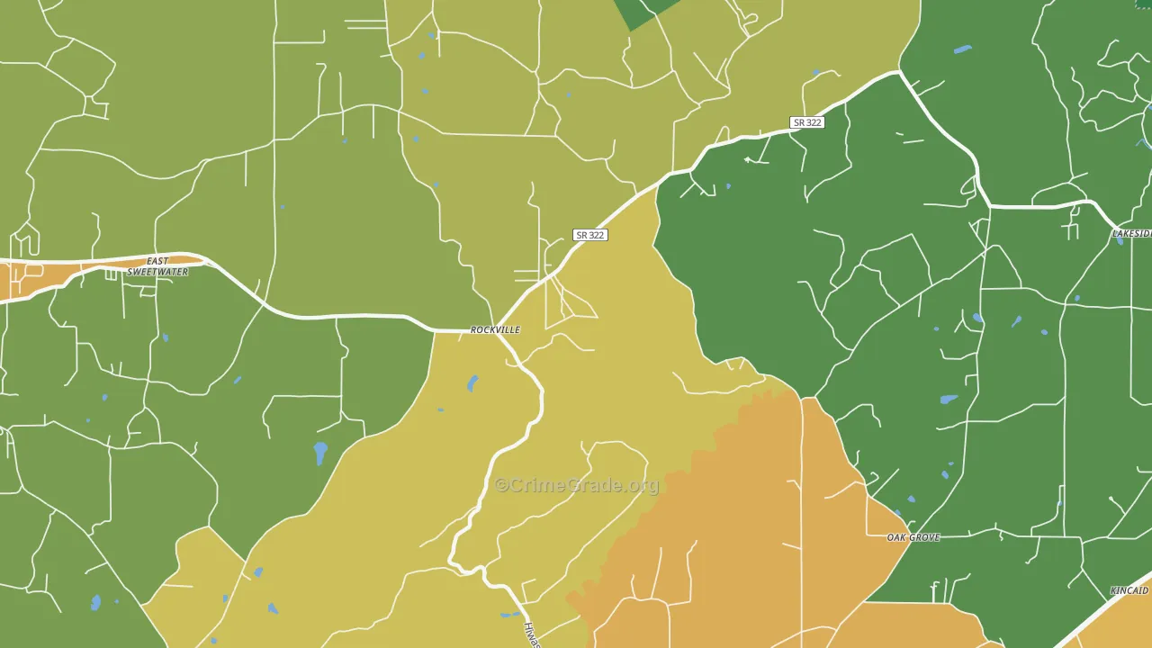 Rockville, TN Map of Assault Rates