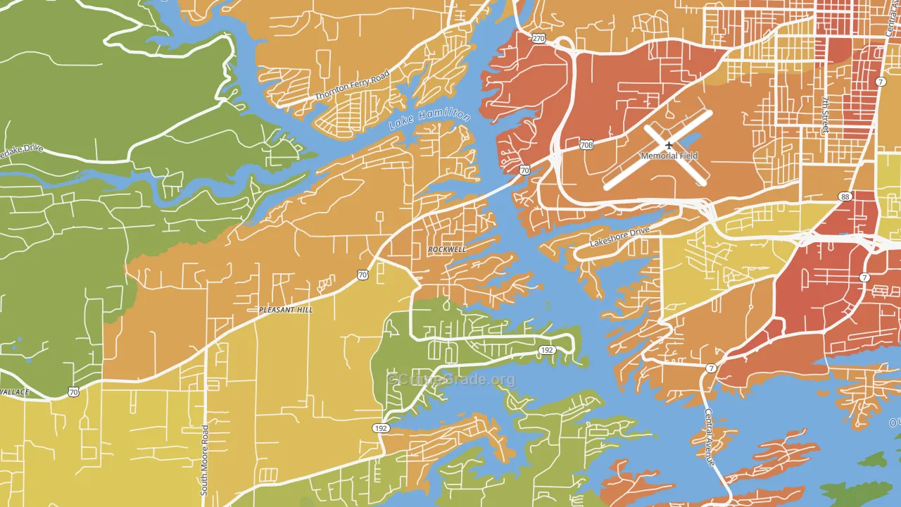 Rockwell, AR Map of Assault Rates