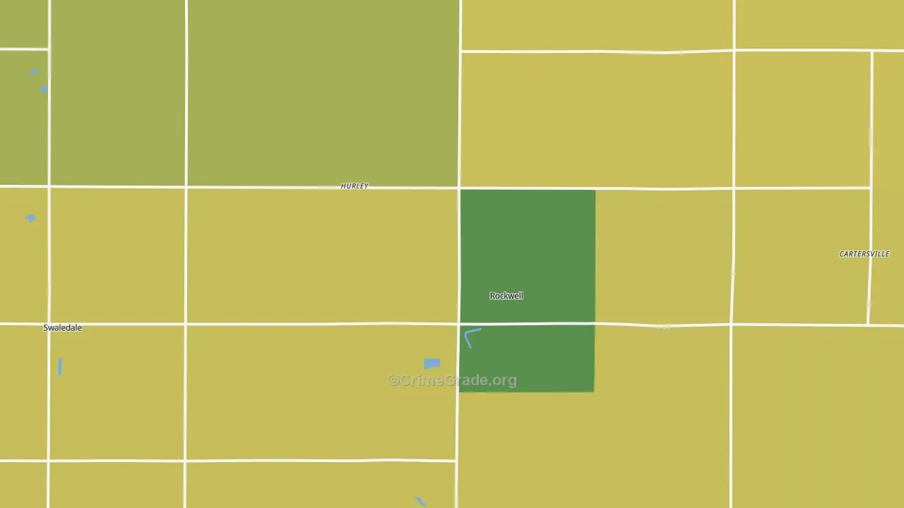 Rockwell, IA Map of Assault Rates
