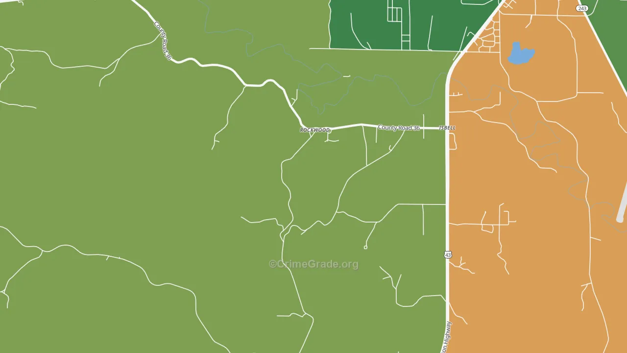 Rockwood, AL Map of Assault Rates