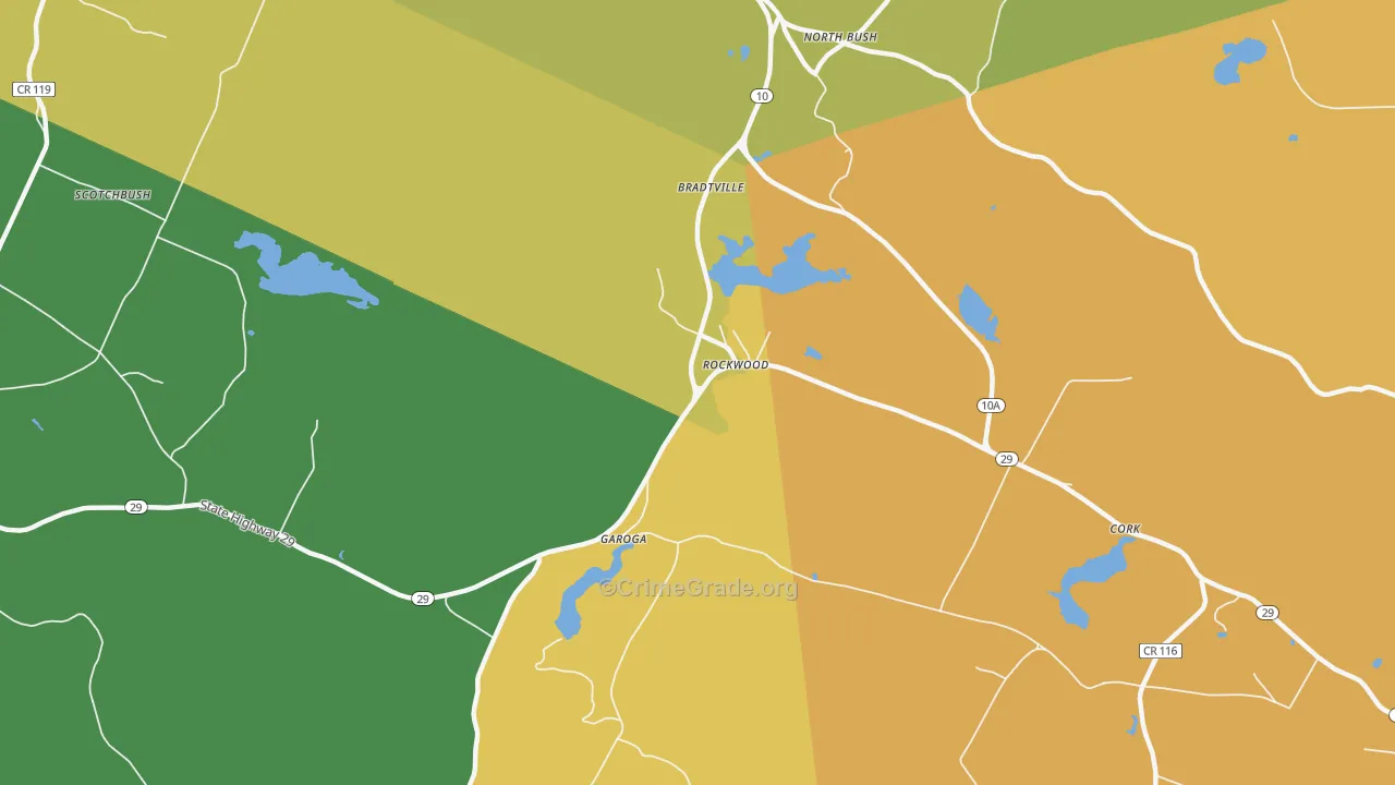 Rockwood, NY Map of Assault Rates